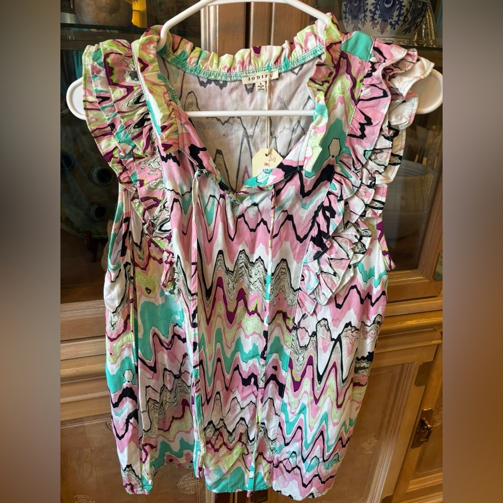 JODIFL Multicolor Ruffled Blouse